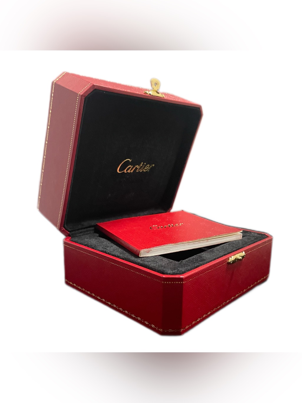 Cartier Red And Black Jewelry Presentation Box With Booklet Cartier Red And Black Jewelry Presentation Box With Booklet